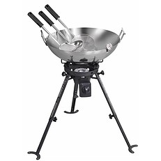 Complete Outdoor Gas Wok Set & High Power Burner 